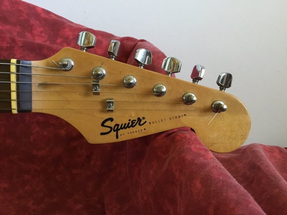 One of the very first Squier Bullet Strat made in China in 2002