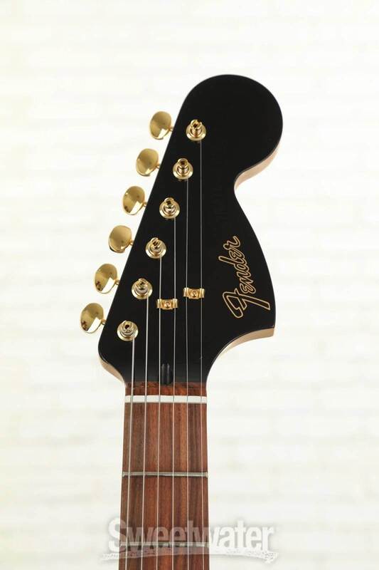 Limited Edition Mahogany Blacktop Stratocaster HHH headstock