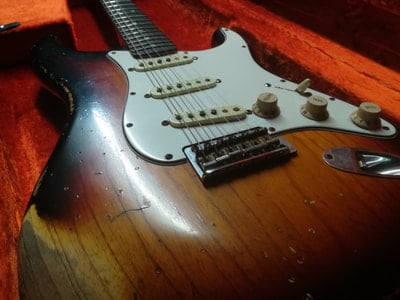 '68 Heavy Relic Stratocaster body bottom
