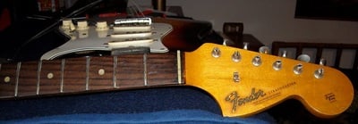 1966 Stratocaster Headstock front