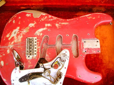 1963 Stratocaster Under the Hood