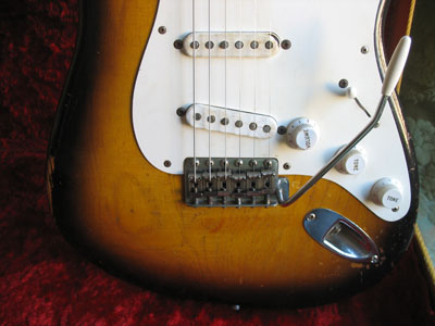1955 Stratocaster Body Detail