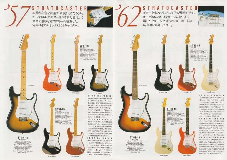 Catalogo Fender Japan (domestic) del 1983