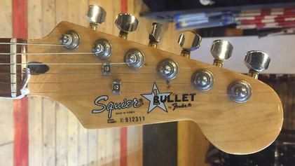 First Bullet Stratocaster headstock