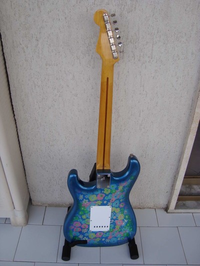 Classic Series Blue Flower Paisley Stratocaster back