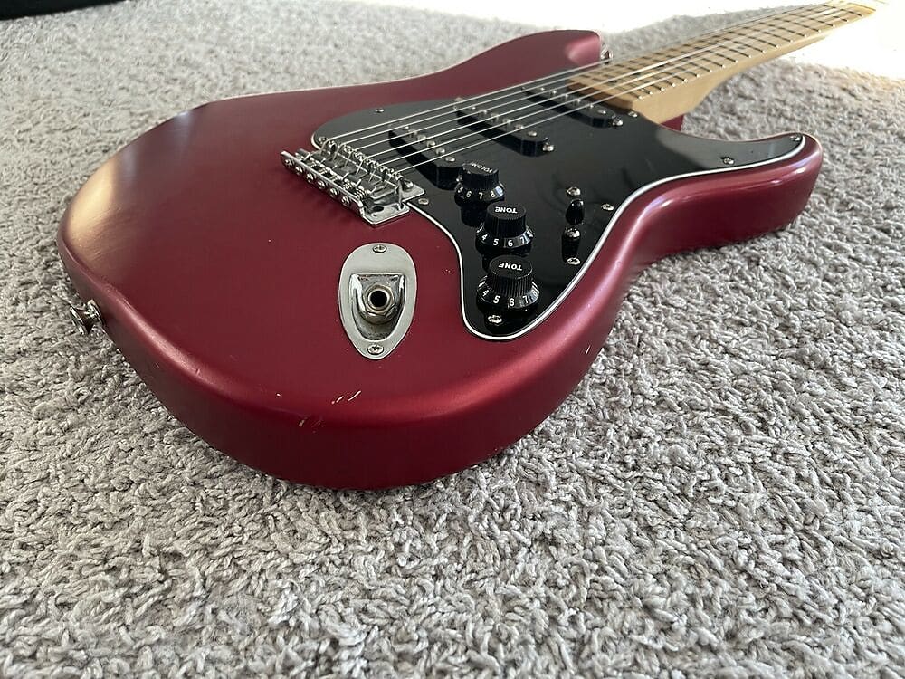 Standard Stratocaster Satin knobs and jack plate