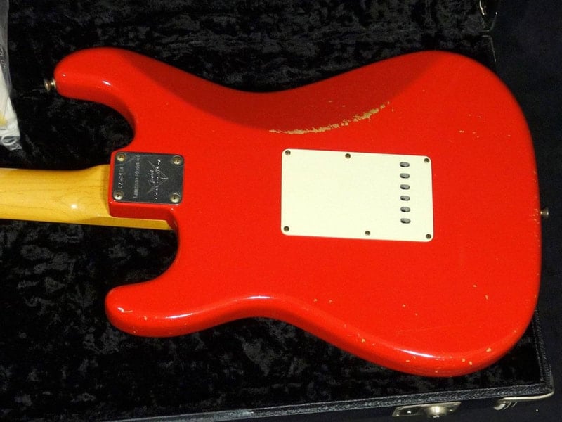 Limited Edition 1960's Stratocaster Relic Fiesta Red body back