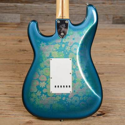 Blue Flower Paisley Stratocaster for Export body back