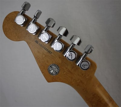 Fender Select Stratocaster HSS Headstock Back
