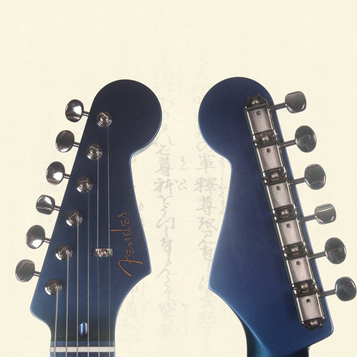 MIJ Flip Flop Stratocaster HSS headstock front and back