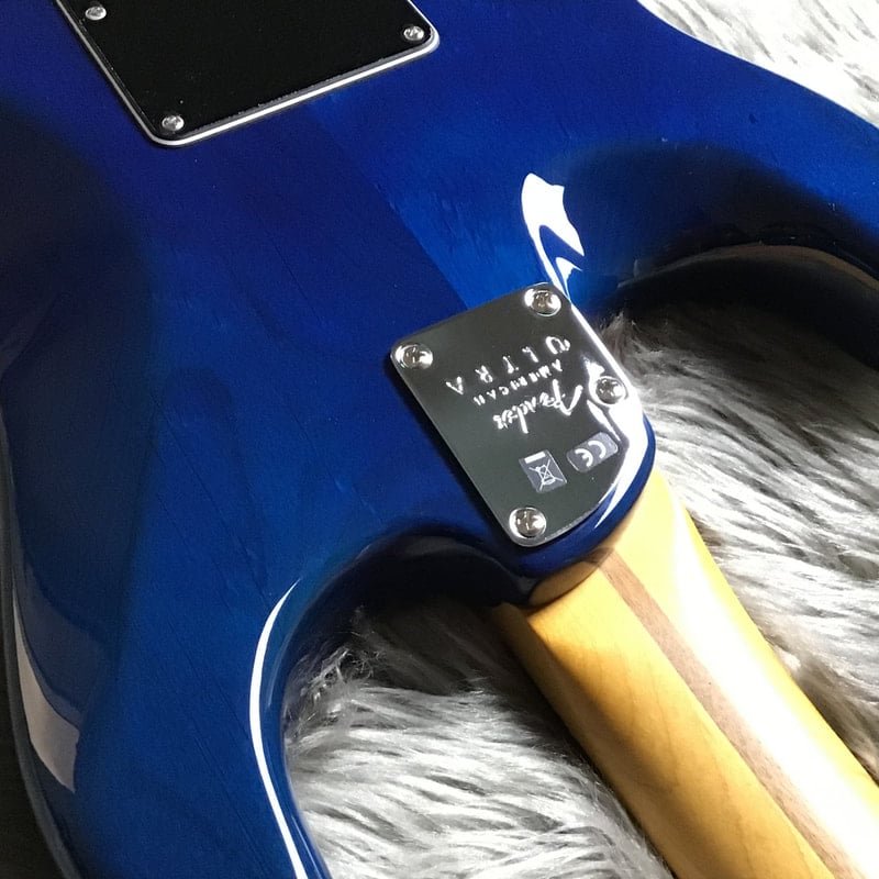 American Ultra Stratocaster Denim Burst Neck Plate
