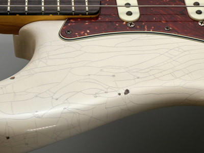 Yuriy Shishkov Builder Select 1963 Stratocaster pickguard detail