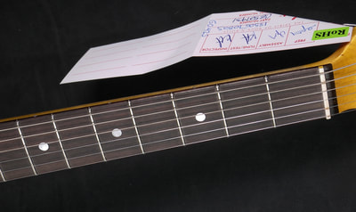 1967 Heavy Relic Stratocaster fretboard