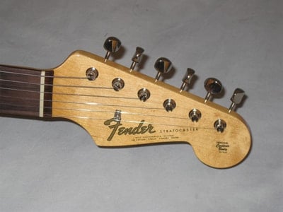 Time Machine 1965 Stratocaster headstock