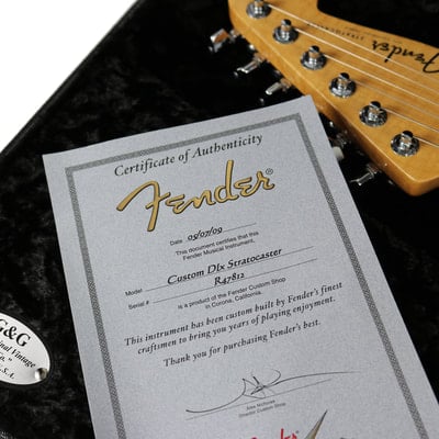 Custom Deluxe Stratocaster COA