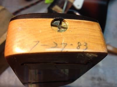 Squier '62 Vintage Stratocaster neck date