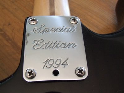Special Edition stratocaster Neck Plate