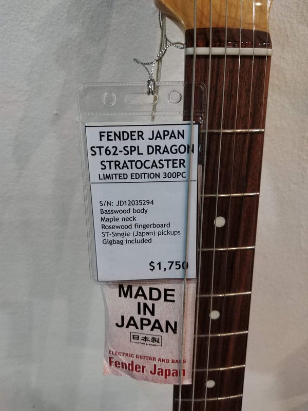 ST62 SPL JWH Dragon Stratocaster