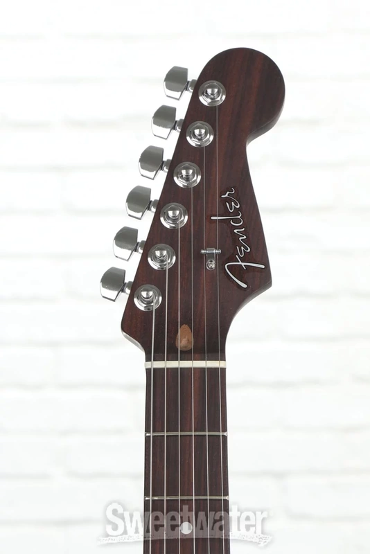 Rarities Flame Top Thinline Stratocaster Headstock front