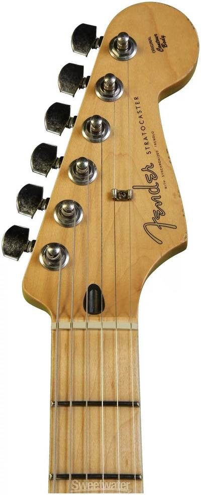 Road Worn Player Stratocaster headstock