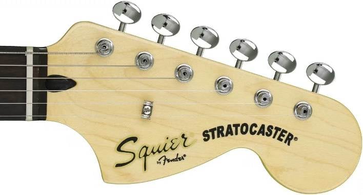 '70s style headstock of the new Vintage Modified made in Indonesia