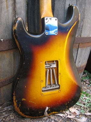 1960 Stratocaster Body Back