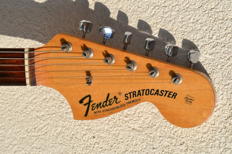 1969 Stratocaster Headstock front