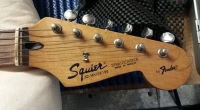 Squier Classic Stratocaster headstock