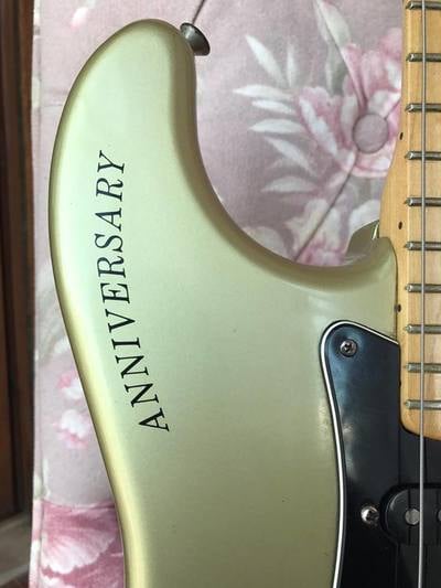 25th Anniversary Stratocaster body stamp