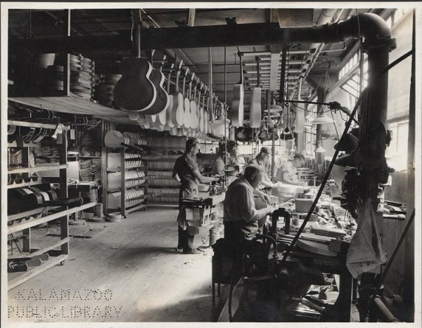 Gibson factory in 1936