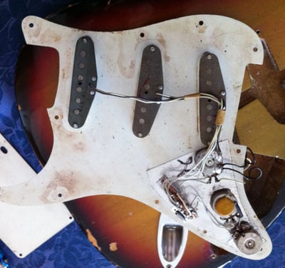 1972 Stratocaster Under the Hood