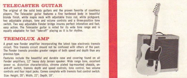 Sul catalogo del 1959 la Telecaster 