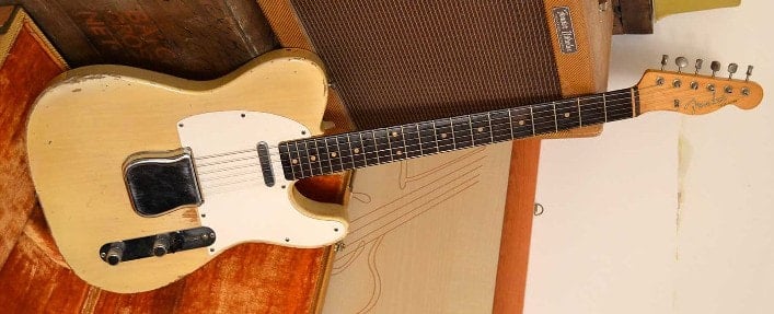 A 1959/1960 Telecaster with the new Brazilian rosewood fretboard
