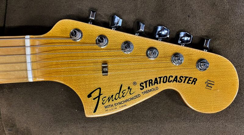 1968 Stratocaster Relic Headstock front