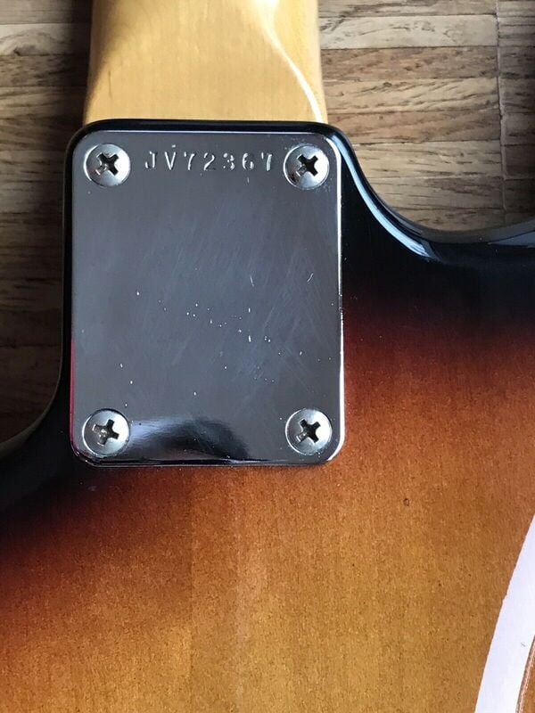Squier '62 Vintage Stratocaster neck plate