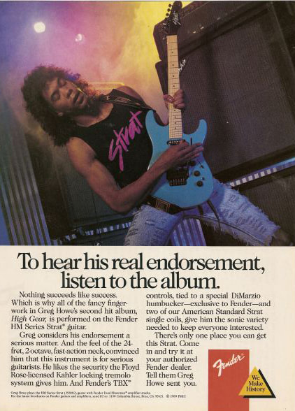 1988 - Greg Howe and the HM Series