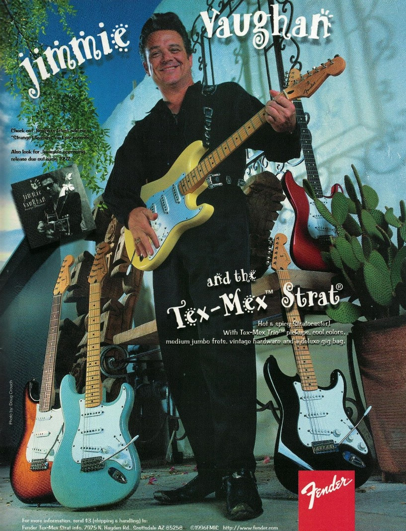 1997 - Jimmie Vaughan Tex Mex Stratocaster advert