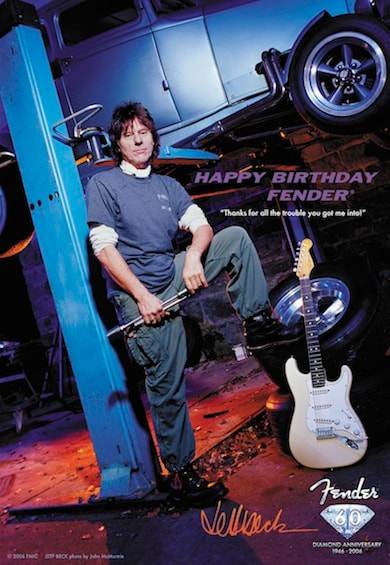 2006 - Jeff Beck, Fender 60th anniversary advert