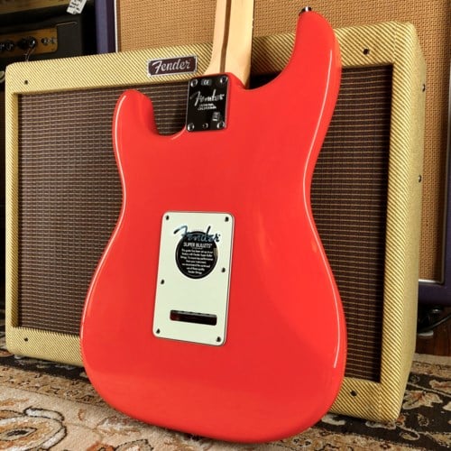 American Stratocaster Fiesta Red matching headstock Body Back