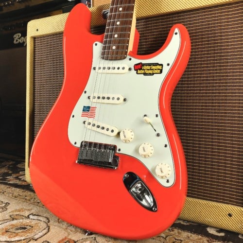 American Stratocaster Fiesta Red matching headstock Body front