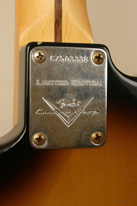 Limited Ed. 1956 Stratocaster Relic neck plate
