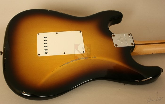 Limited Ed. 1956 Stratocaster Relic body back side