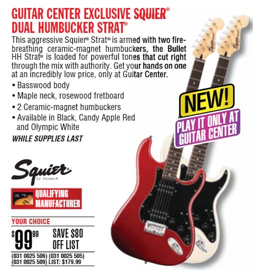 2011 Squier Bullet Stratocaster HT