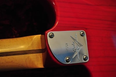 2012 Custom Deluxe Stratocaster neck plate