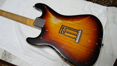 '68 Heavy Relic Stratocaster body back