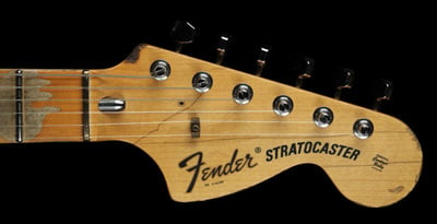 Play Loud stratocaster Headstock front