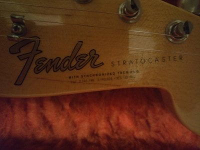 1998 NOS Stratocaster Logo
