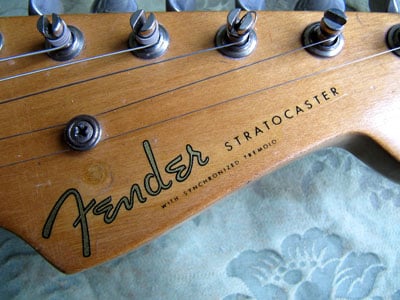 
1956 Stratocaster Headstock front