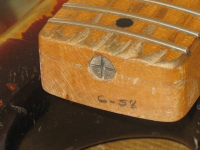 1958 Stratocaster Neck Date