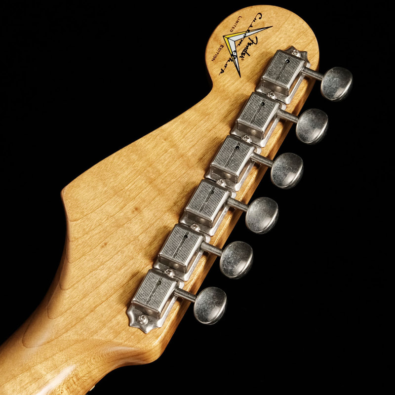 Roasted Pine DLX stratocaster Headstock Back